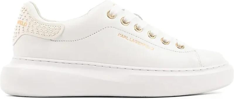 Karl Lagerfeld Kore sneakers met chunky zool en studs Wit
