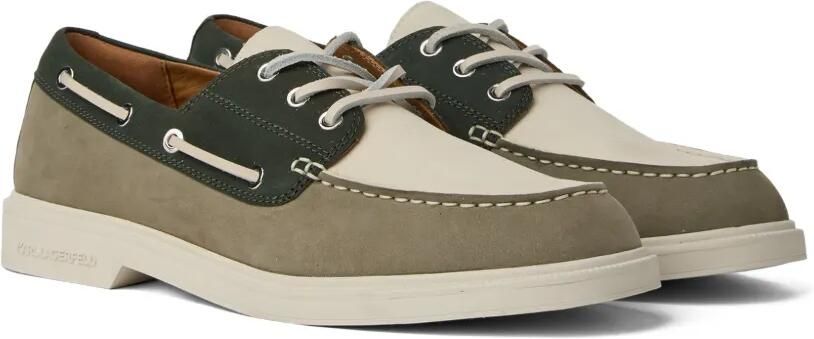Karl Lagerfeld Kori driekleurige bootschoenen Beige
