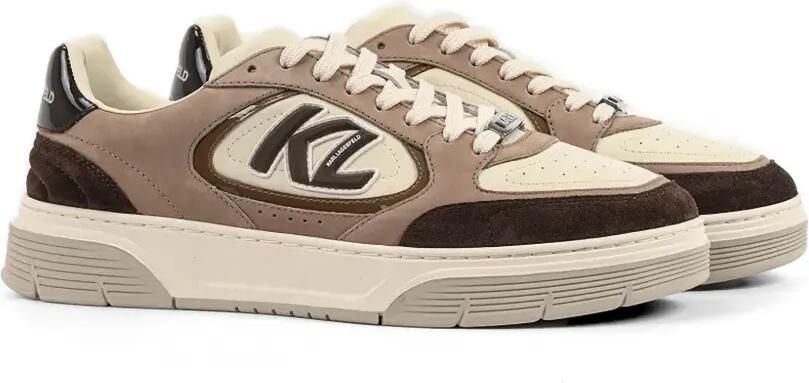 Karl Lagerfeld Kourtney sneakers met vlakken en logopatch Bruin - Foto 5