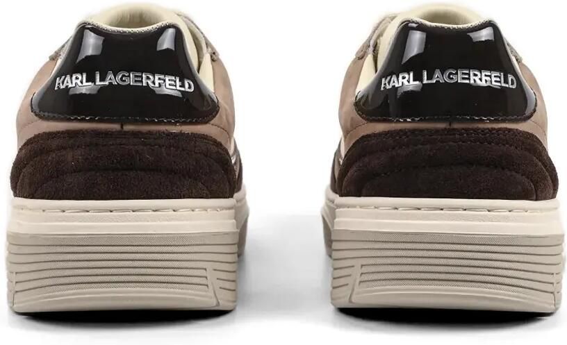 Karl Lagerfeld Kourtney sneakers met vlakken en logopatch Bruin - Foto 4