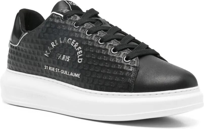 Karl Lagerfeld Kpri sneakers met microgram-print Zwart - Foto 2