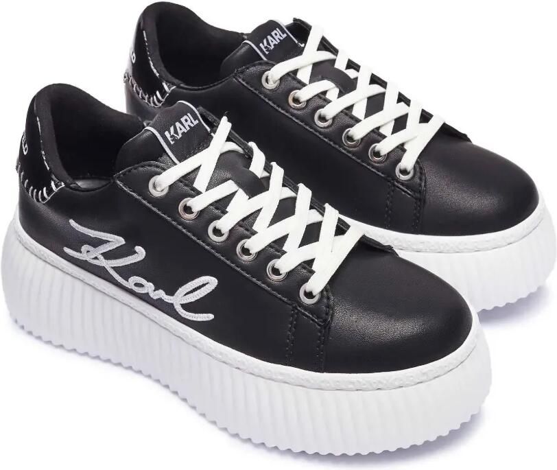 Karl Lagerfeld Kreeper platform sneakers Zwart