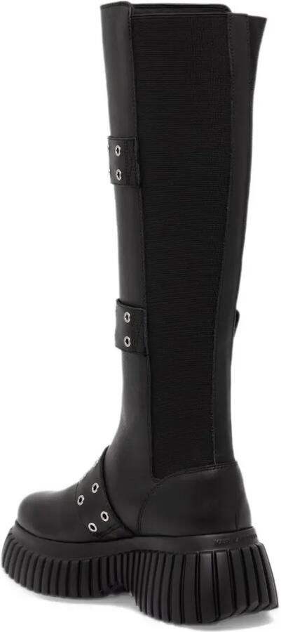 Karl Lagerfeld Kreeper wedge tri-buckle boots Zwart - Foto 3