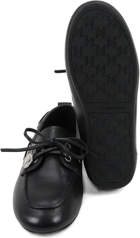 Karl Lagerfeld Leren bootschoenen met veters Zwart - Foto 3