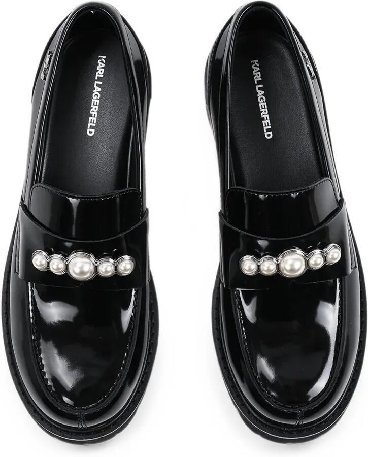 Karl Lagerfeld Leren loafers met parels afwerking Zwart - Foto 2