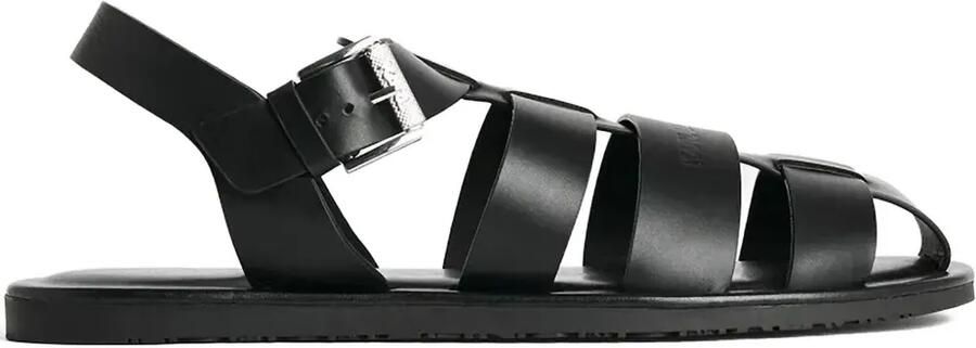 Karl Lagerfeld Leren sandalen Zwart