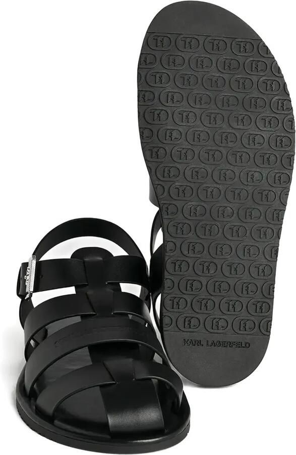 Karl Lagerfeld Leren sandalen Zwart - Foto 3