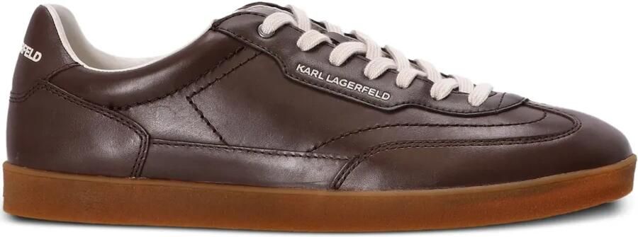 Karl Lagerfeld Leren sneakers Bruin