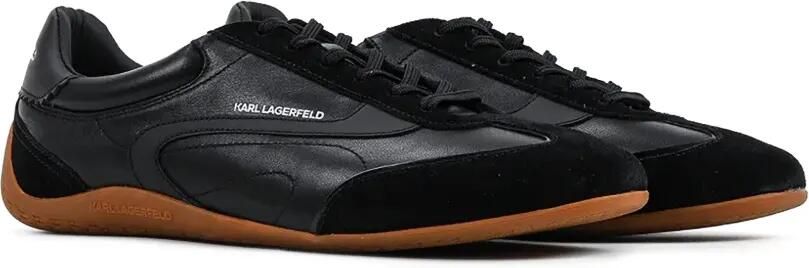 Karl Lagerfeld Leren sneakers met vlakken Zwart - Foto 5