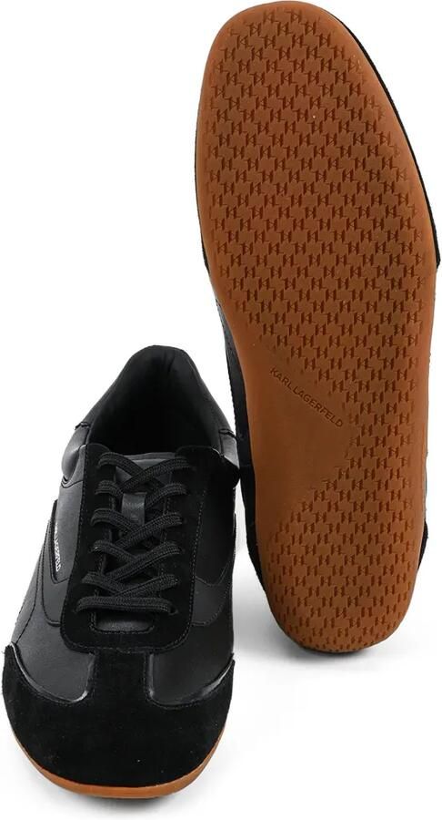 Karl Lagerfeld Leren sneakers met vlakken Zwart - Foto 3