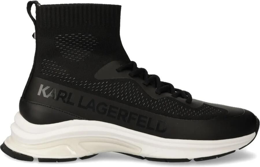 Karl Lagerfeld Leren sneakers Zwart