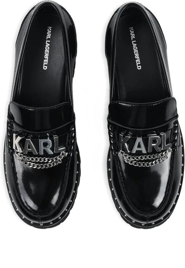 Karl Lagerfeld Loafers met kettingdetail Zwart - Foto 2