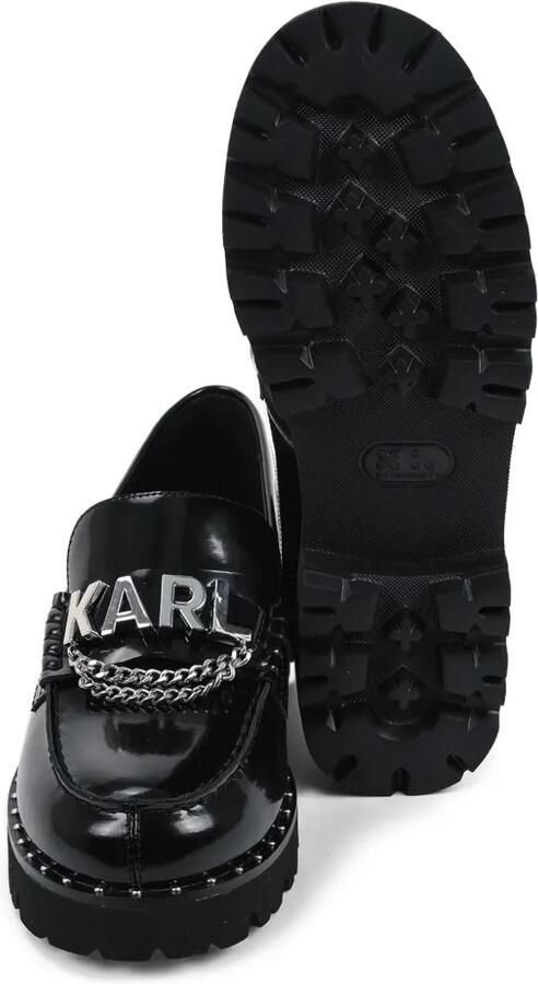 Karl Lagerfeld Loafers met kettingdetail Zwart - Foto 4