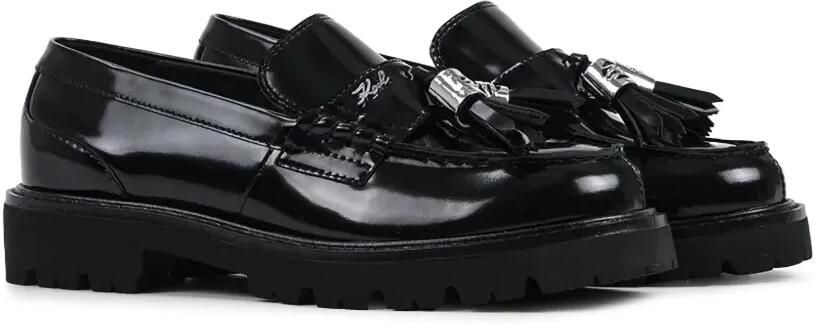Karl Lagerfeld Loafers met profielzool en kwastdetail Zwart - Foto 4