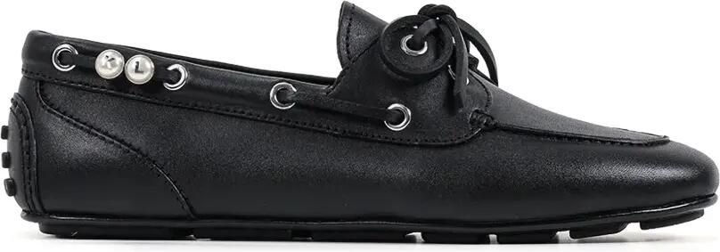 Karl Lagerfeld Loafers verfraaid met parel Zwart