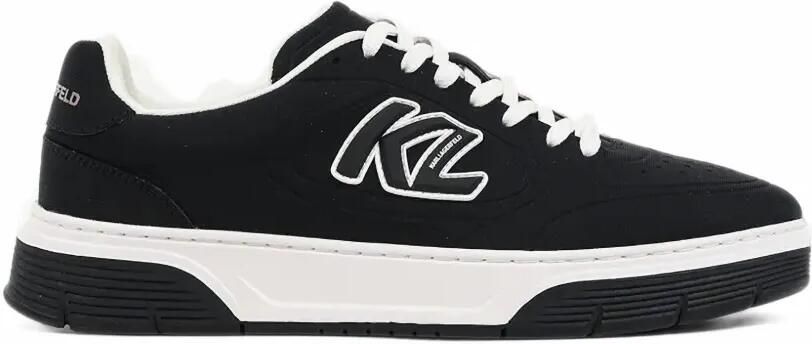 Karl Lagerfeld logo-patch lace-up sneakers Zwart