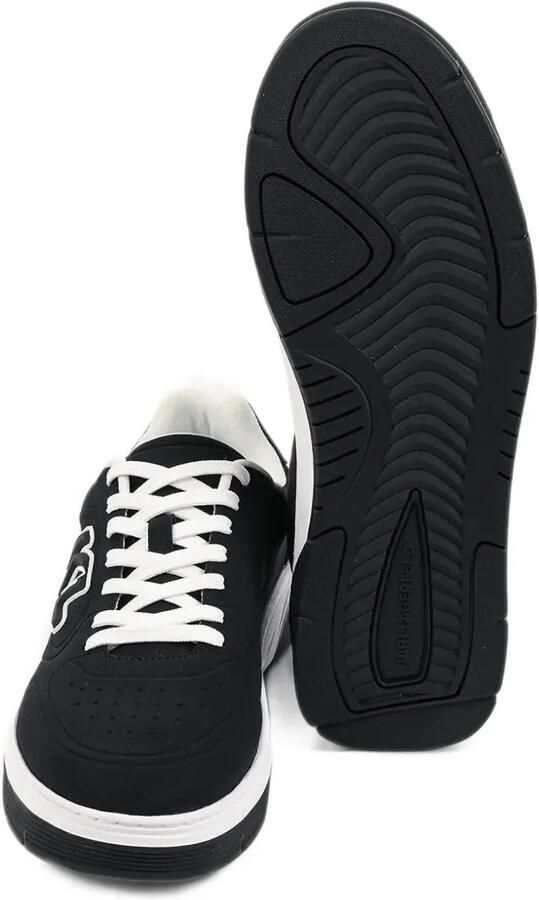 Karl Lagerfeld logo-patch lace-up sneakers Zwart - Foto 3