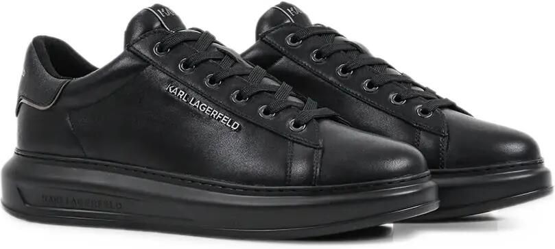 Karl Lagerfeld logo-plaque leather sneakers Zwart - Foto 5