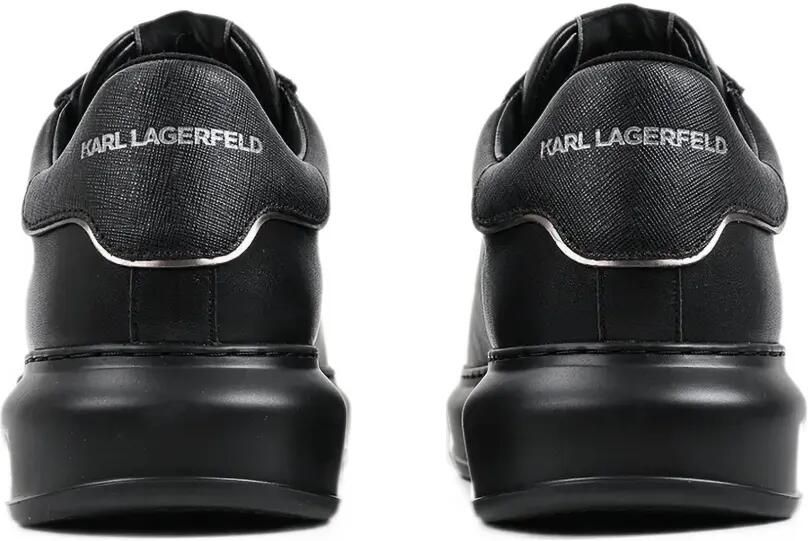 Karl Lagerfeld logo-plaque leather sneakers Zwart - Foto 4