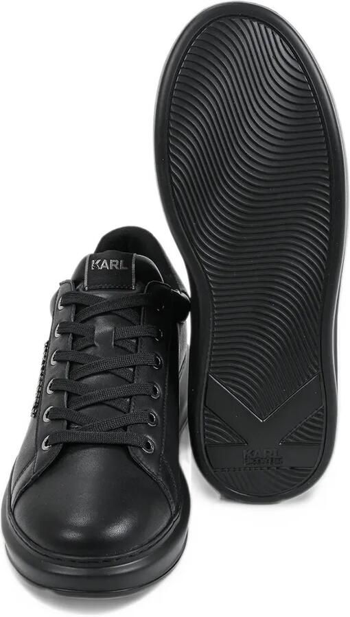 Karl Lagerfeld logo-plaque leather sneakers Zwart - Foto 3