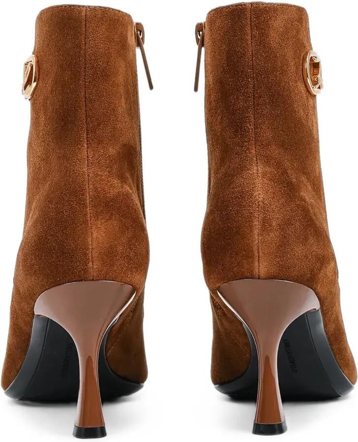 Karl Lagerfeld logo-plaque suede ankle boots Bruin - Foto 2