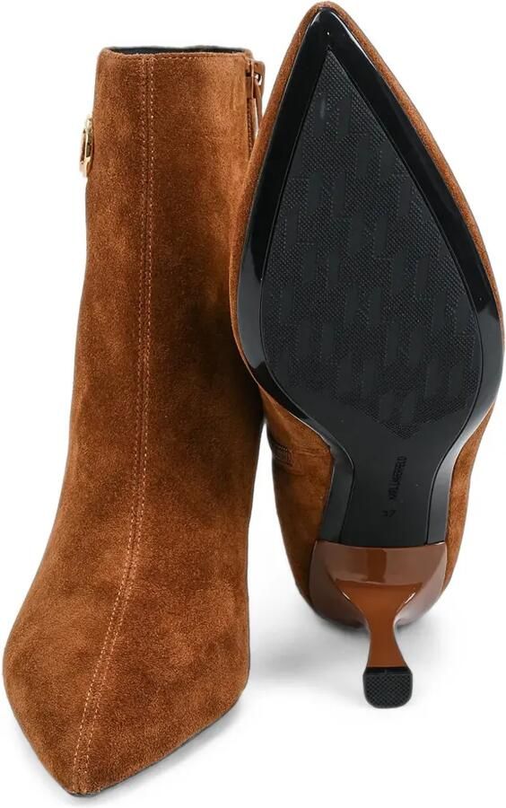 Karl Lagerfeld logo-plaque suede ankle boots Bruin - Foto 5