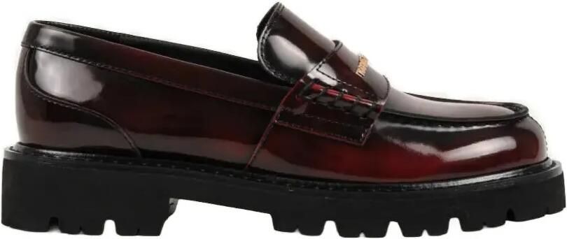 Karl Lagerfeld LOWELL leren loafers Rood