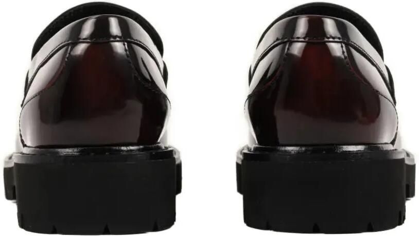 Karl Lagerfeld LOWELL leren loafers Rood - Foto 4