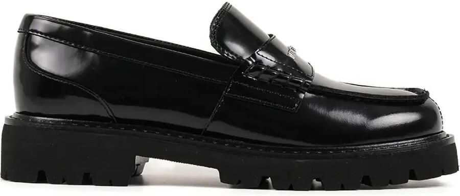 Karl Lagerfeld LOWELL leren loafers Zwart