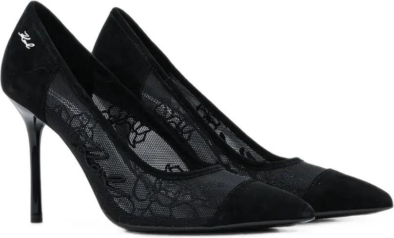 Karl Lagerfeld Mesh pumps met geborduurd logo Zwart - Foto 5