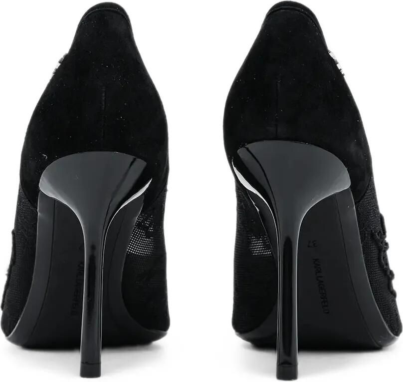 Karl Lagerfeld Mesh pumps met geborduurd logo Zwart - Foto 2