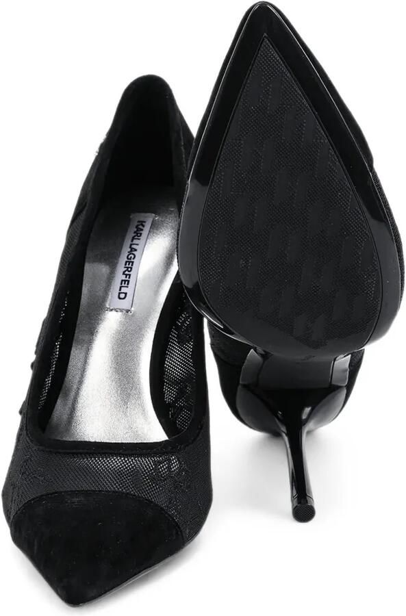Karl Lagerfeld Mesh pumps met geborduurd logo Zwart - Foto 4