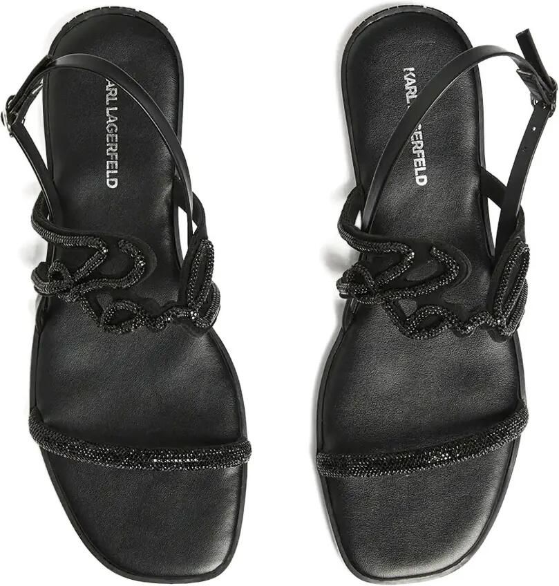 Karl Lagerfeld Olympia sandalen met kralen en bandjes Zwart - Foto 2