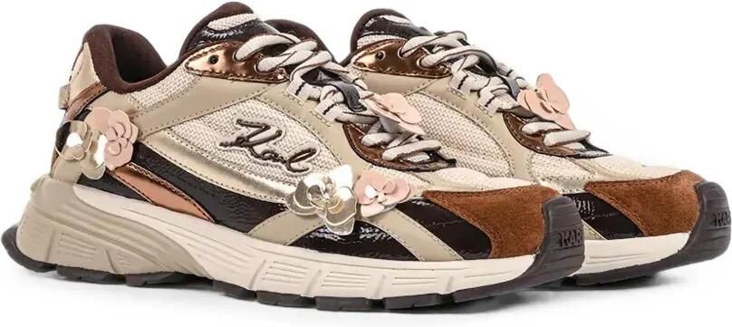 Karl Lagerfeld Orion sneakers met bloemenafwerking Beige - Foto 5