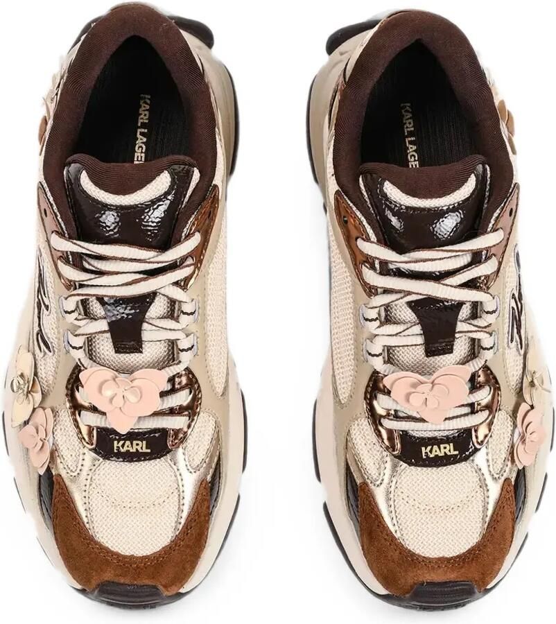 Karl Lagerfeld Orion sneakers met bloemenafwerking Beige - Foto 2