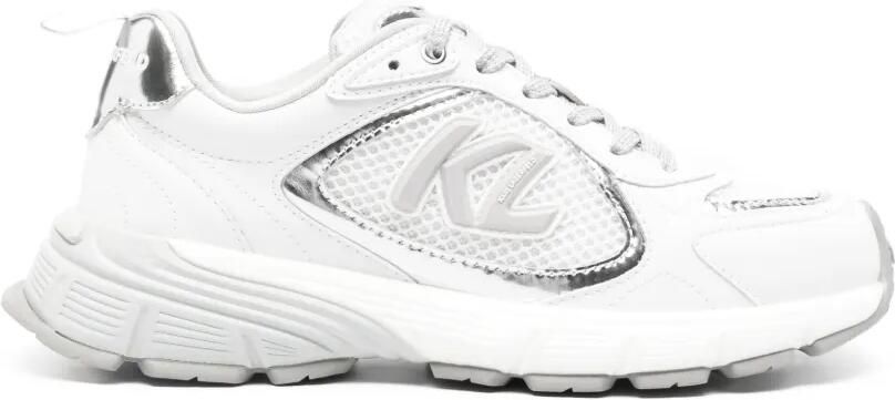 Karl Lagerfeld Orion sneakers met metallic afwerking Wit