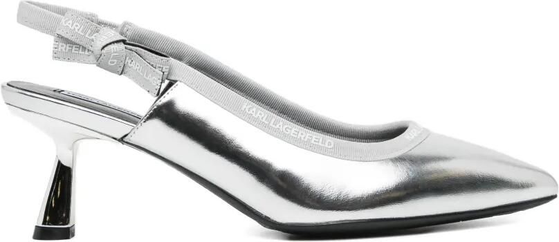 Karl Lagerfeld Panache pumps Zilver