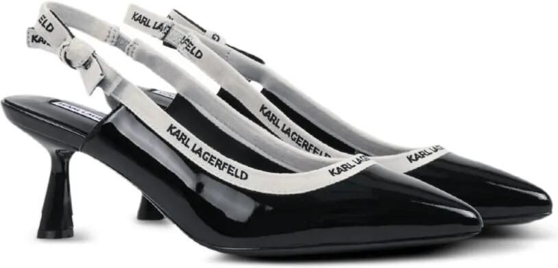 Karl Lagerfeld Panache slingback pumps met hak Zwart - Foto 4