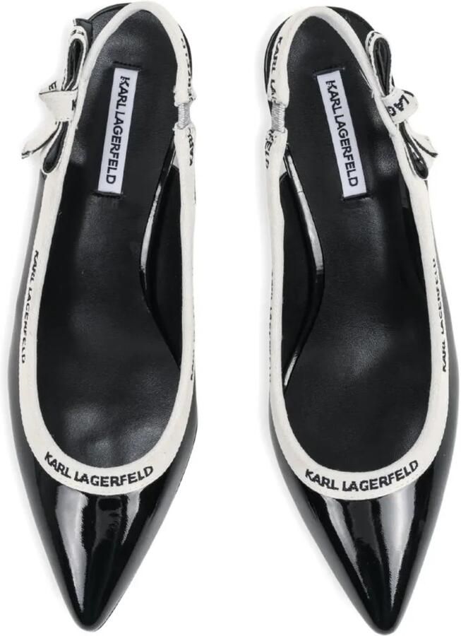 Karl Lagerfeld Panache slingback pumps met hak Zwart - Foto 2