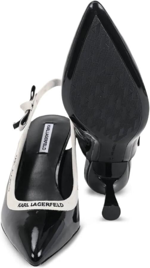 Karl Lagerfeld Panache slingback pumps met hak Zwart - Foto 3