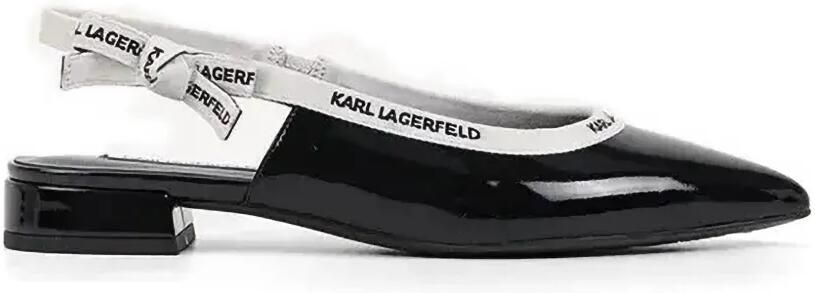 Karl Lagerfeld Pumps met puntige neus Zwart