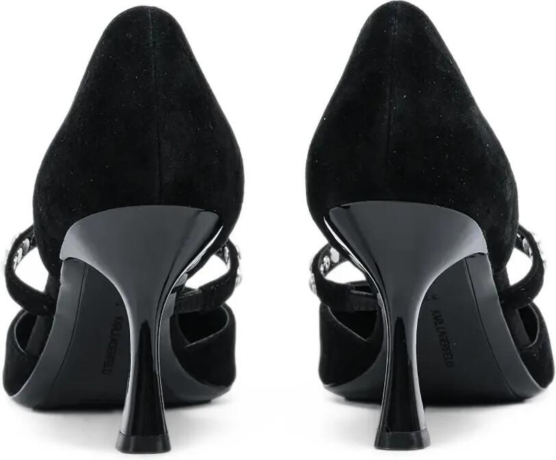 Karl Lagerfeld Pumps verfraaid met parels en puntige neus Zwart - Foto 2