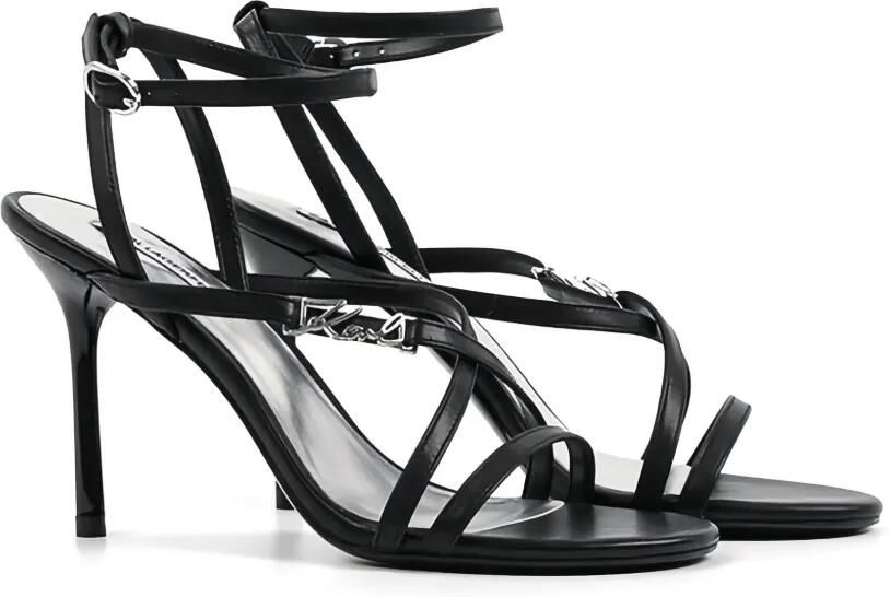 Karl Lagerfeld Sandalen met logobandje Zwart - Foto 5