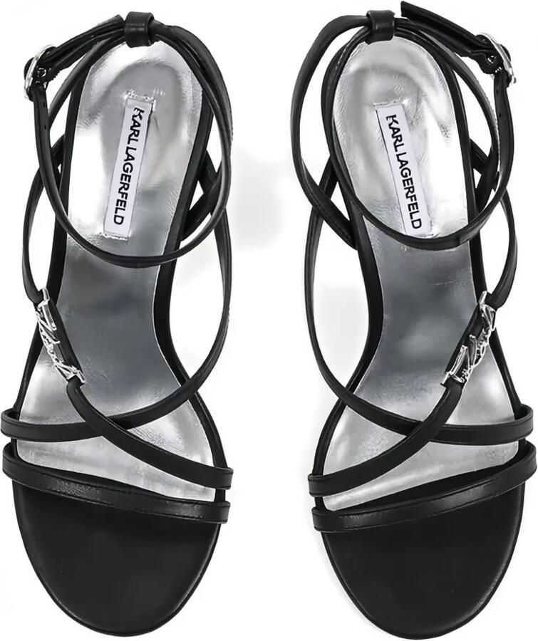 Karl Lagerfeld Sandalen met logobandje Zwart - Foto 2