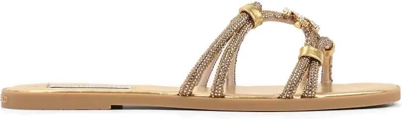 Karl Lagerfeld Sandalen verfraaid met kristallen Goud