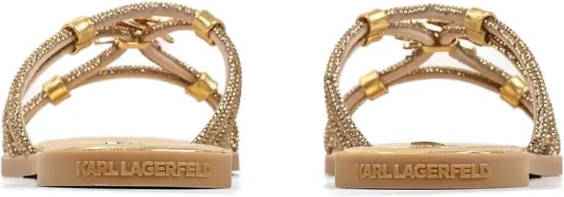 Karl Lagerfeld Sandalen verfraaid met kristallen Goud - Foto 4
