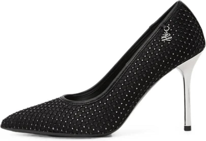 Karl Lagerfeld Sarabande pumps met edelsteen Zwart