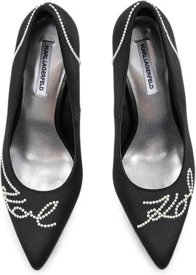 Karl Lagerfeld Sarabande pumps verfraaid met imitatieparels Zwart - Foto 3
