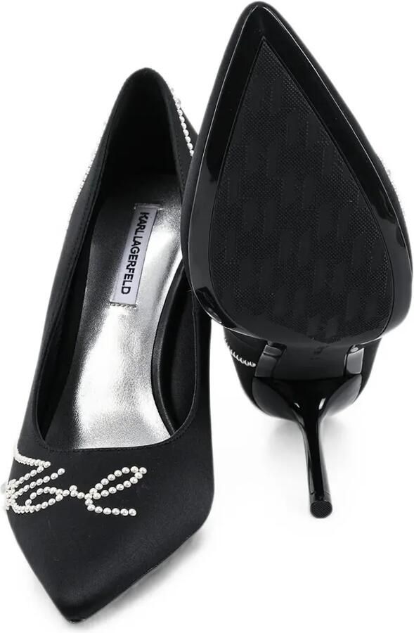 Karl Lagerfeld Sarabande pumps verfraaid met imitatieparels Zwart - Foto 4