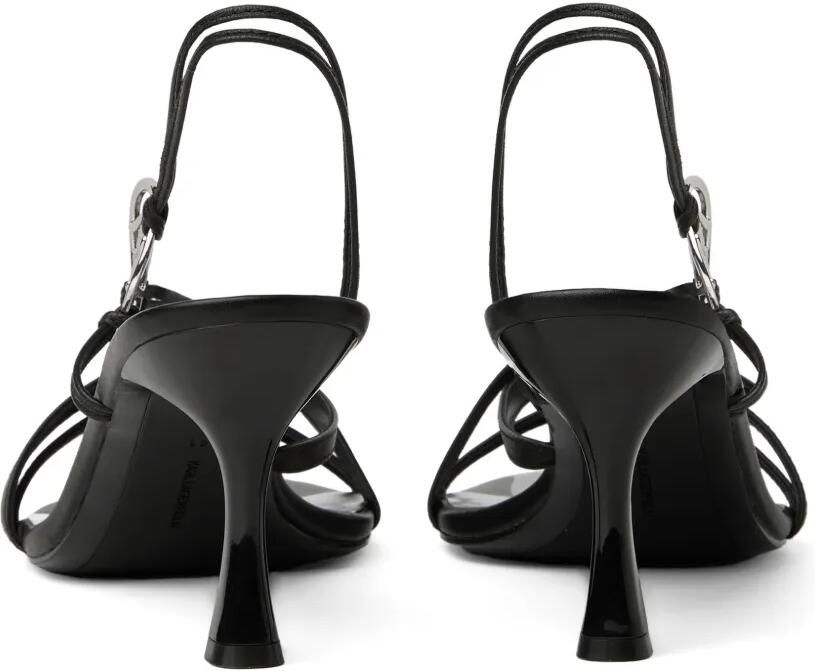 Karl Lagerfeld Sienna leren sandalen Zwart - Foto 3